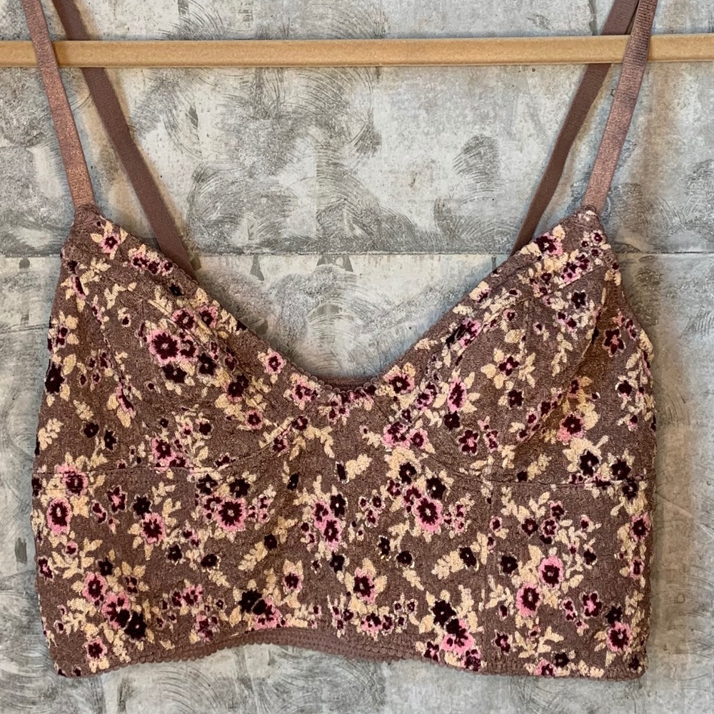 Free People Floral Bralette Top